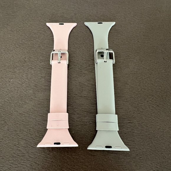 🌸3/$15 🌸 Thin Silicone Apple Watch Sports Bands - Two Pack - Picture 3 of 6